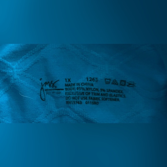 1X Bright Blue Bralette - Picture 3 of 3